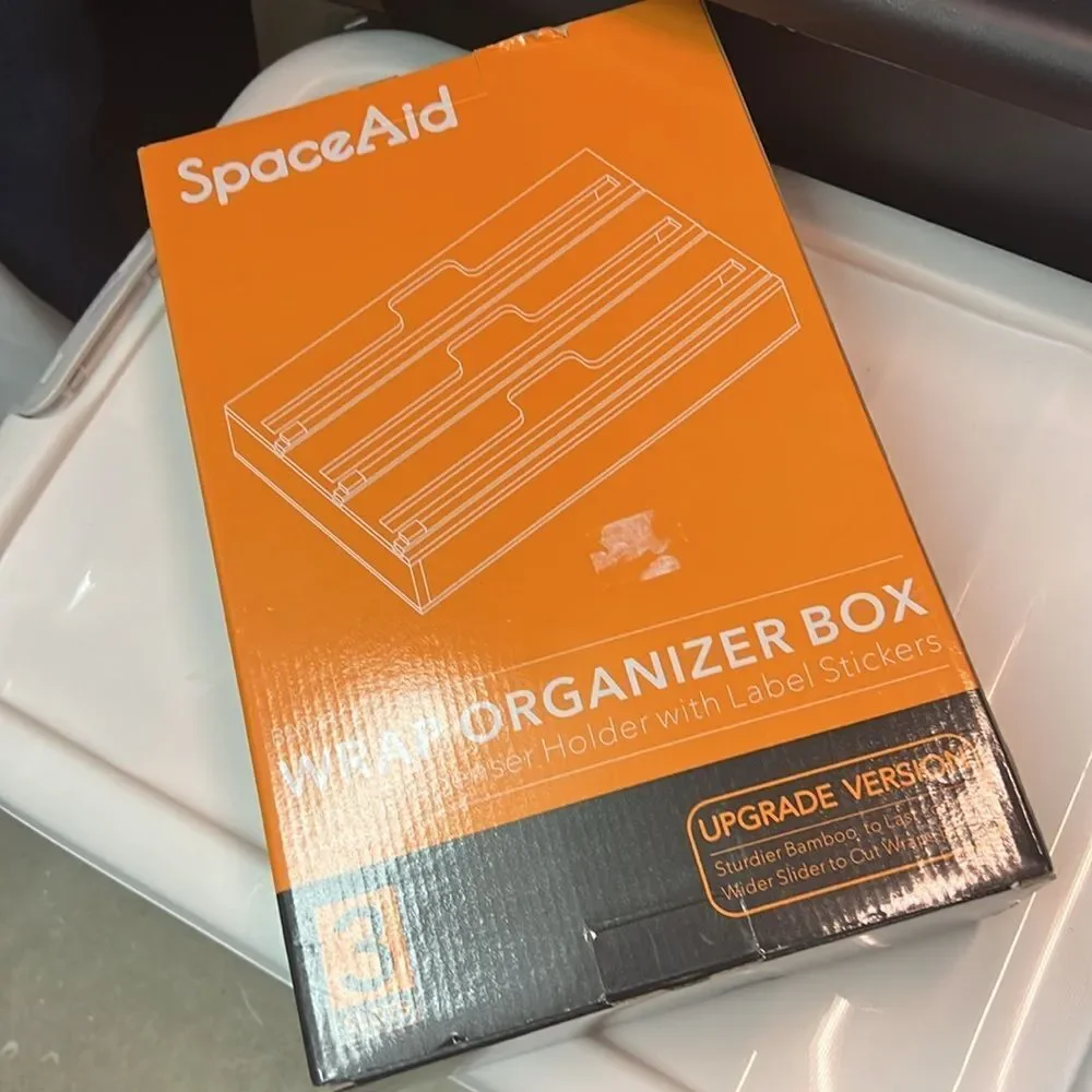 SpaceAid WrapNeat 3 in 1‎ Wrap Organizer with Cutter